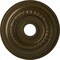 Ekena Millwork Oldham Ceiling Medallion (Fits Canopies up to 8 5/8"), Hand-Painted Brass, 18"OD x 3 3/8"ID x 7/8"P CM18OL1BRS - alternate 1